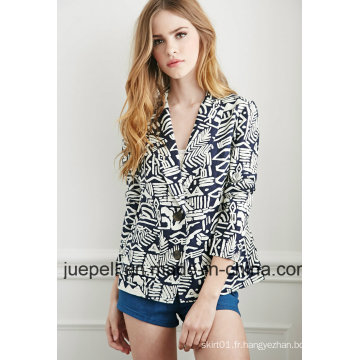 OEM Fashion Tribal Print Lingerie 3/4-Sleeved Jacket